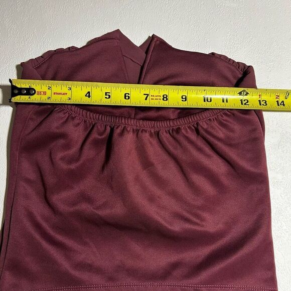 Charlotte Russe Strapless Twist Front Tube Top | Wine Red | Size M - Picture 4 of 5